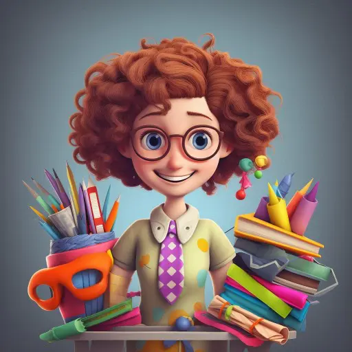 Adelina Cartulina, profesora de Plástica y Manualidades