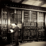 Representación del nacimiento de la informática