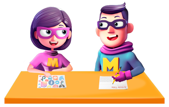 Megaprofes trabajando con inteligencia artificial