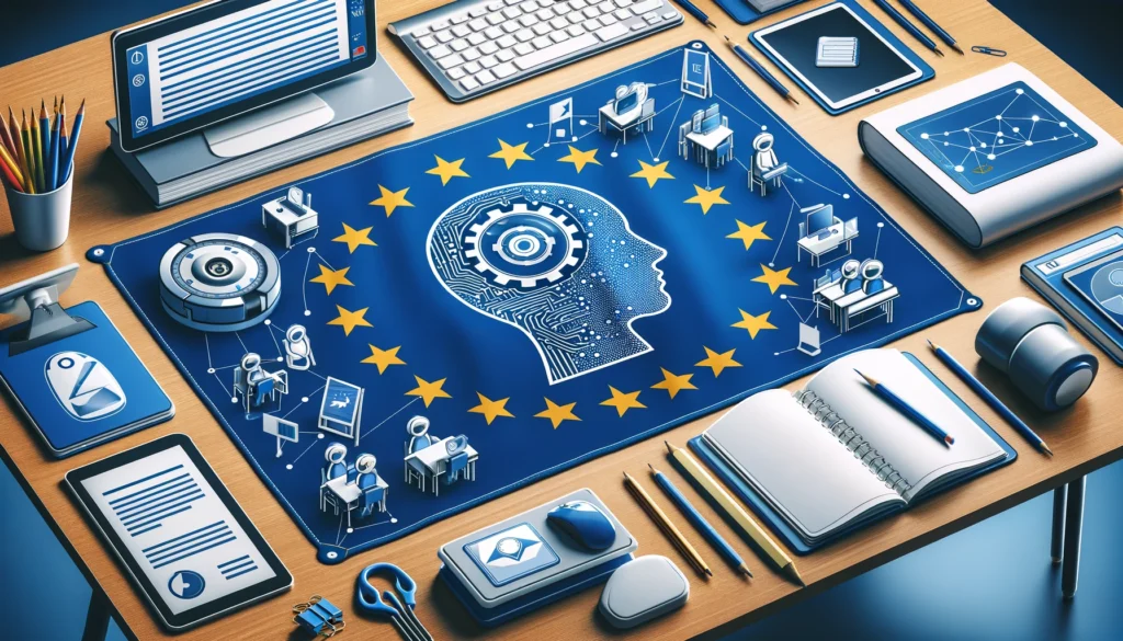 Representación de la ley de IA de la UE en el marco de la educación