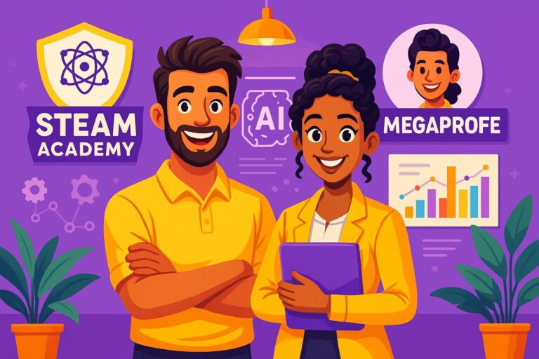 Alianza estratégica entre Megaprofe y La Academia STEAM Venezuela: innovación educativa para el futuro