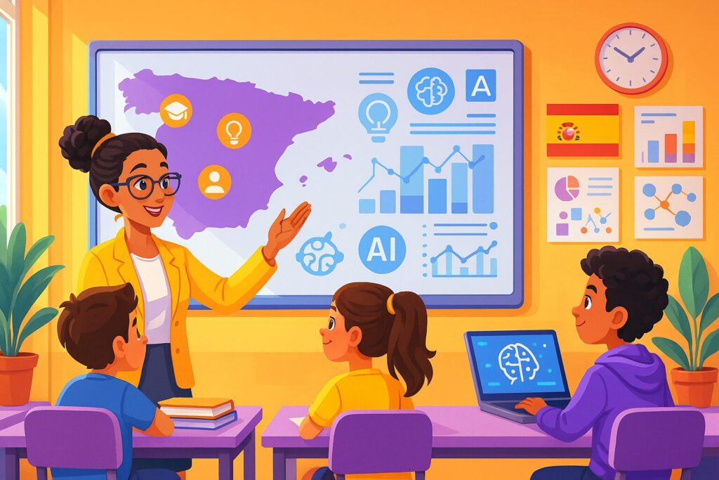Inteligencia artificial en la educación española: retos y soluciones reales