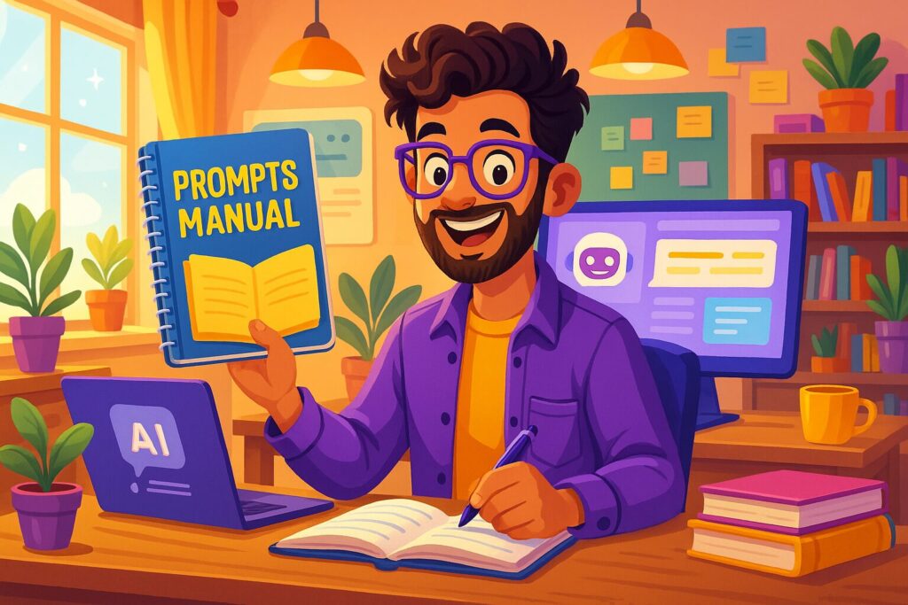 Manual de prompts para docentes: ejemplos reales y descargables