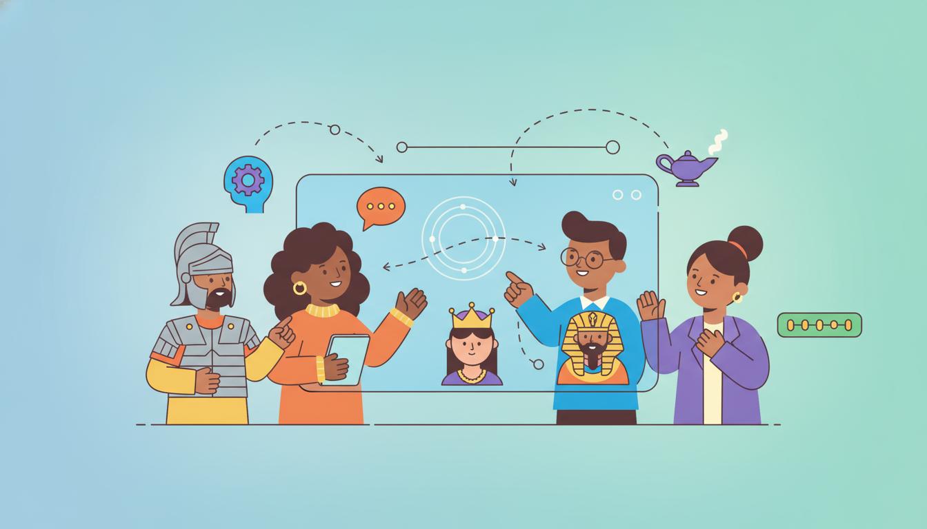 Descubre cómo transformar tus clases de historia mediante entrevistas interactivas con personajes del pasado utilizando inteligencia artificial y herramientas innovadoras.