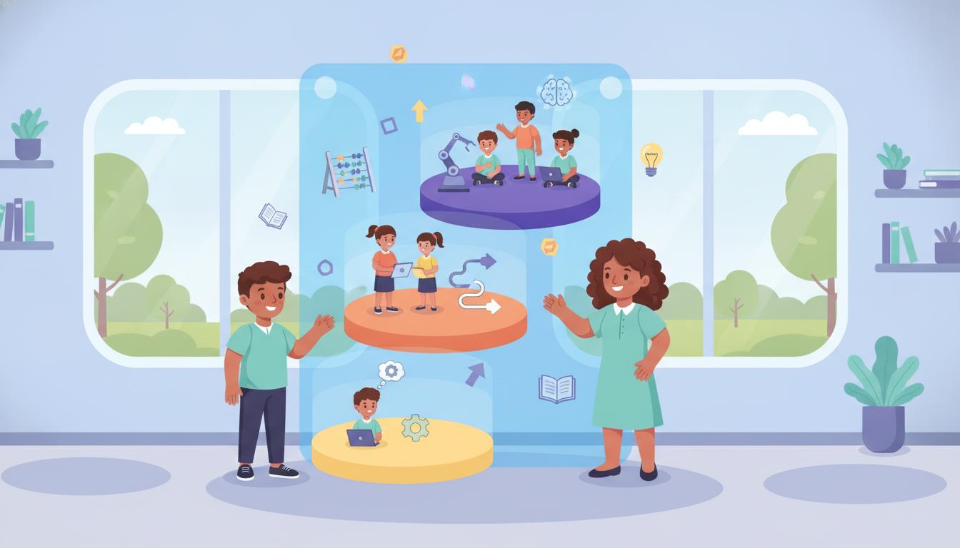Descubre cómo implementar una política de IA en tu centro educativo mediante tres niveles de apoyo para diferenciar el aprendizaje sin segregar al alumnado.