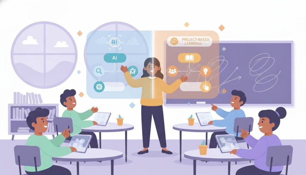 Aprende a delegar tareas repetitivas a la IA al diseñar tu Aprendizaje Basado en Proyectos sin perder la esencia pedagógica y el control docente.