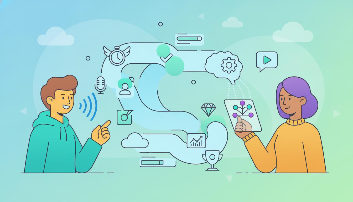 Descubre cómo simplificar la práctica de conversación en inglés usando un flujo de trabajo optimizado con inteligencia artificial para ahorrar tiempo y mejorar resultados.
