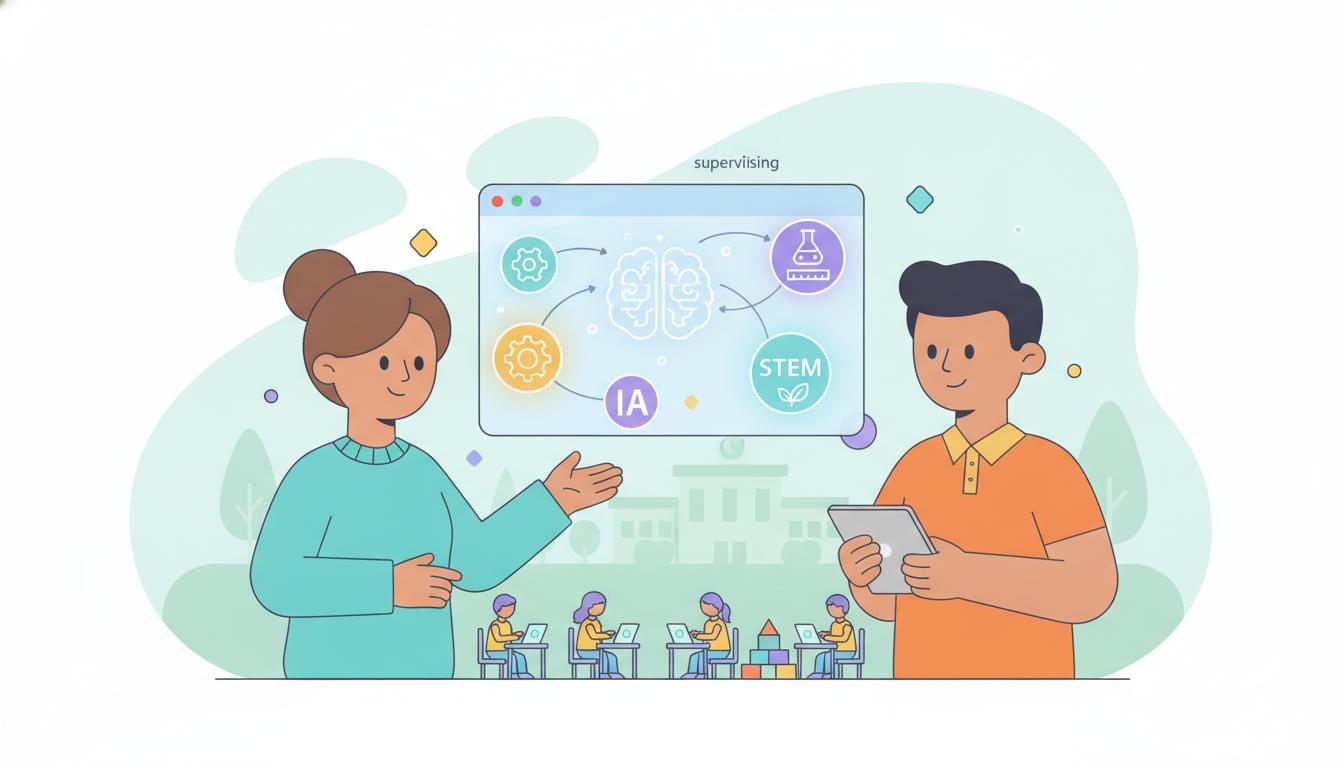 Aprende a equilibrar la automatización de la IA con el criterio docente para diseñar actividades STEM innovadoras y efectivas este curso escolar.